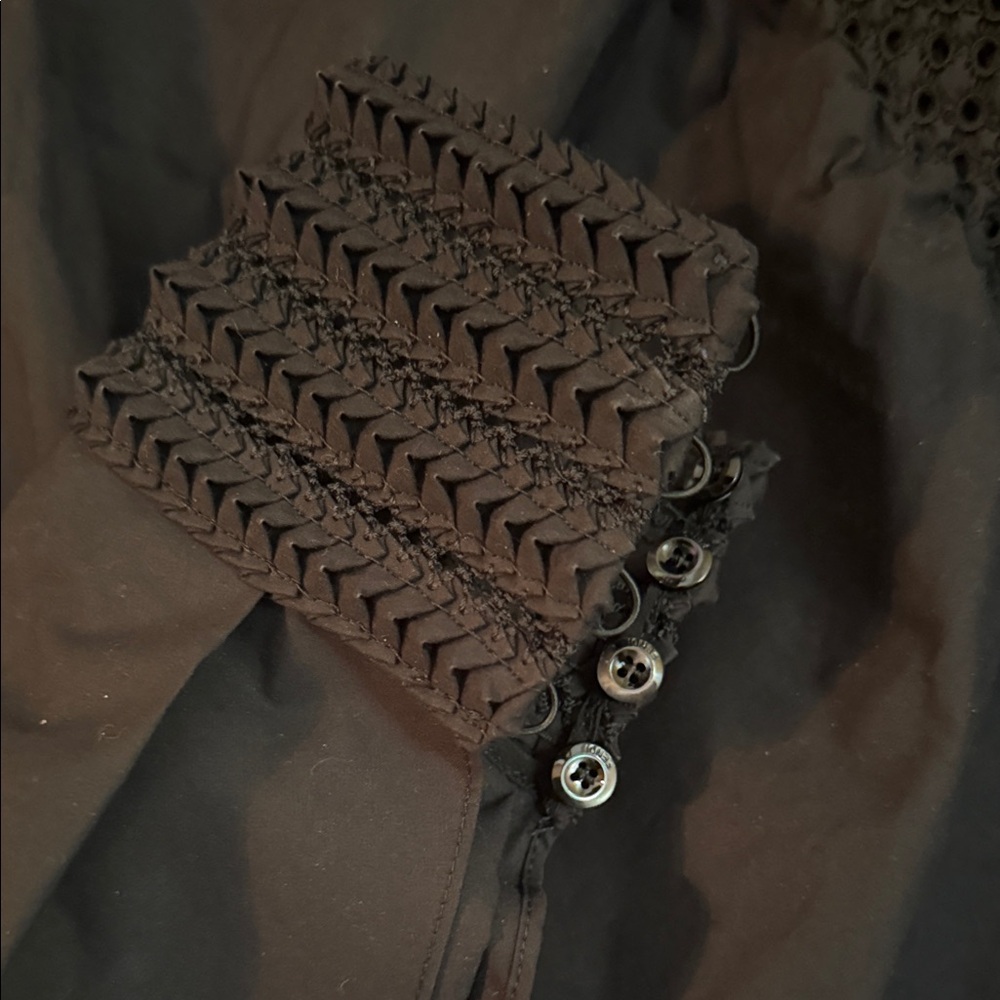 Fendi Black Smocked Top - Picture 4 of 9